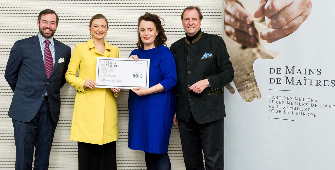 Première bourse "De Mains De Maîtres" pour Sarah Meyers 