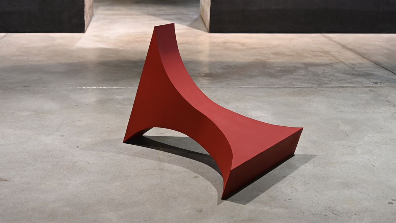 Anker, 2021, steel, primed, 112 x 90 x 87 cm