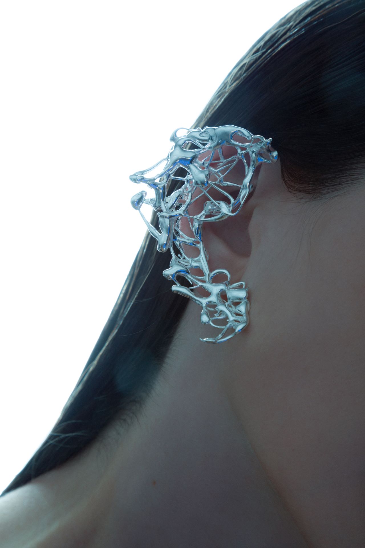 Cosmic Dance Earpiece, 2023, Silver 935, 8x5,5x2cm